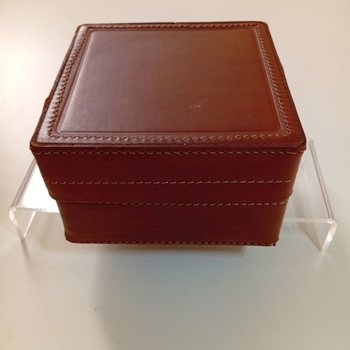 Rudi Rabitti handmade leather box from Italy, new