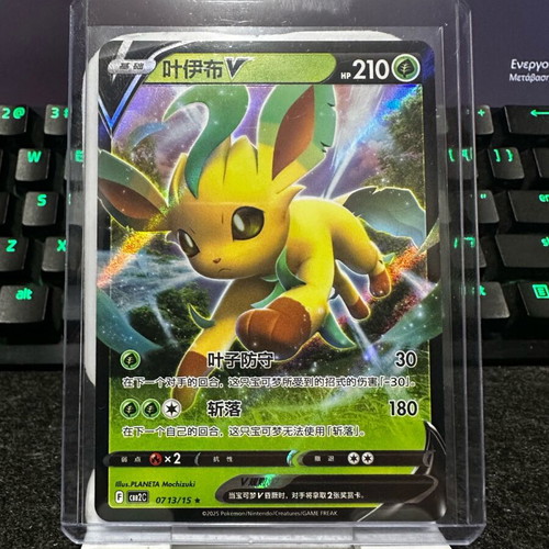 Leafeon V card like new, Chinese single