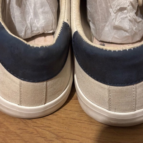 Canvas men's shoes used, white, size 45