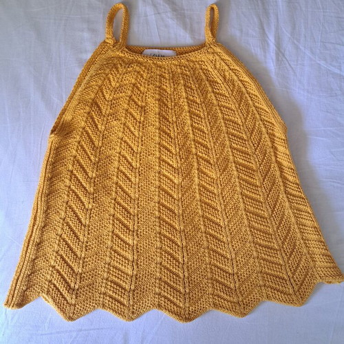 Zara Kids Crochet Knit Top like new, yellow, size 152 cm