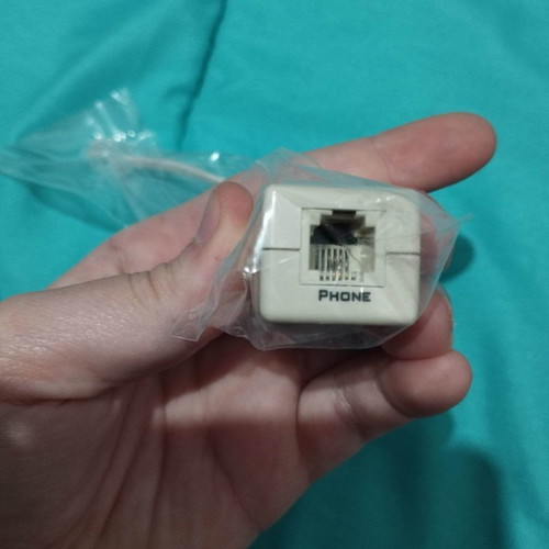 Adapters from line to ADSL and phone and from line to phone new with 12cm cable