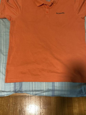 Columbia polo t-shirt like new, orange, size M