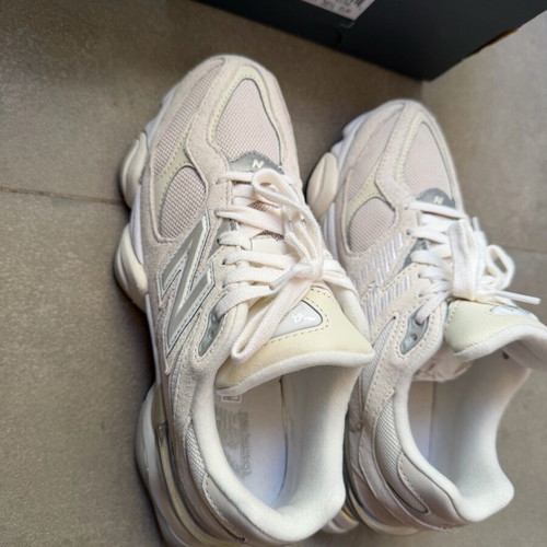 New Balance 9060 Unisex Shoes New, white and beige sneakers