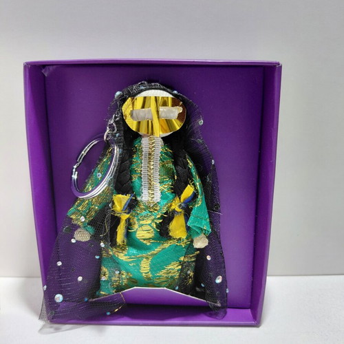 Traditional souvenir keychain doll from United Arab Emirates