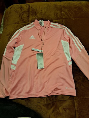 Adidas sports shirt new, white and pink, size 152 cm
