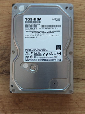 Toshiba 500GB HDD μεταχειρισμένο, άριστη κατάσταση