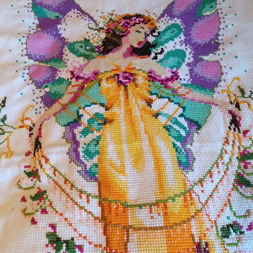 Handmade needlepoint large collectible like new 2.15x1.62 m