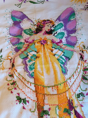 Handmade needlepoint large collectible like new 2.15x1.62 m
