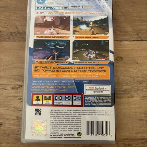 Wipeout Pure PlayStation PSP used complete