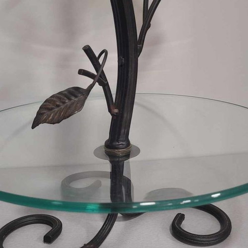 Crystal and iron double tray new