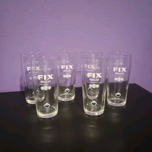 Fix beer glasses set of 6 0.30lt new unused with box