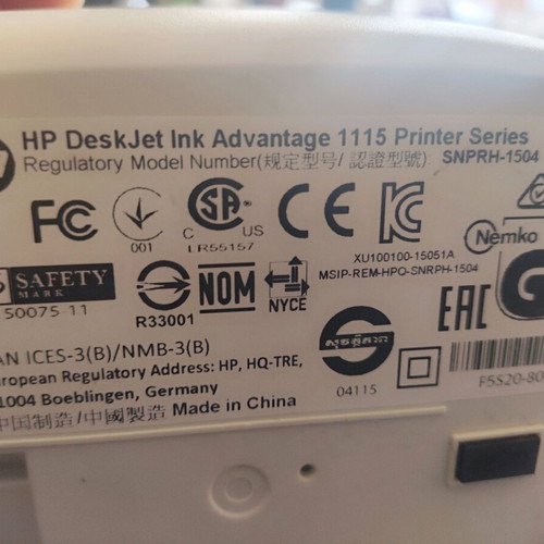 HP Deskjet Advantage 1115 printer like new
