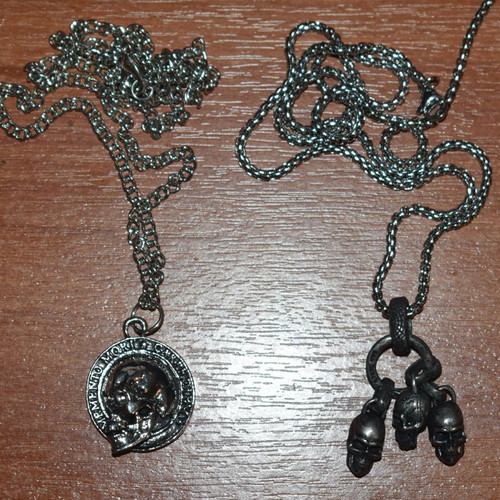 Gothic Style Pendants Pack of 2, Simple Steel