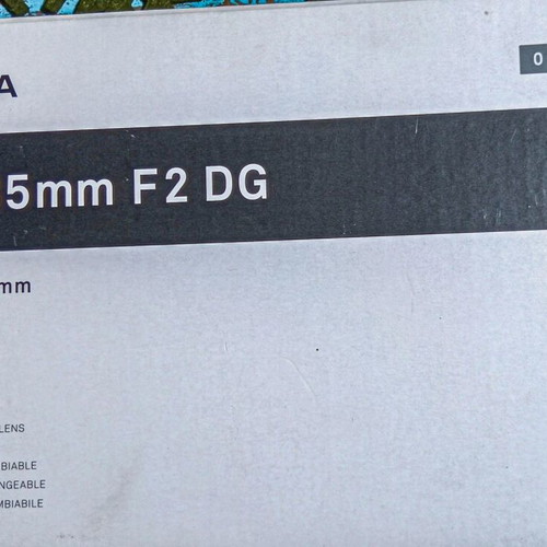 Sigma 24-35mm f2 Nikon mount lens used