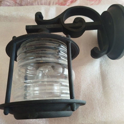 Vintage outdoor lantern lamp black used from the '90s