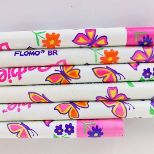 Barbie 6 collectible pencils used, 1993 Mattel