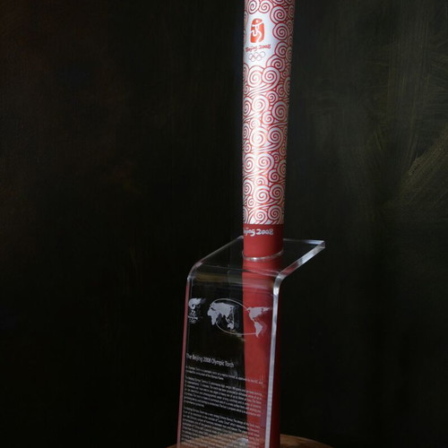 Beijing 2008 Olympic Games Glass Weave Torch Base new