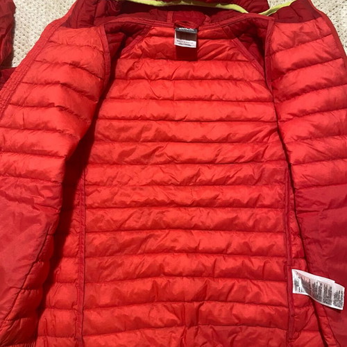 Jack Wolfskin women's down jacket used, size L, red