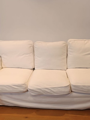 Ektorp Ikea 3 Seater Sofa Like New, White