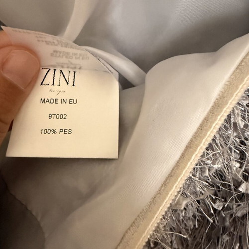 Zini Boutique textured mini skirt EU 38 like new, grey