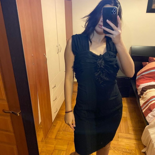 Short dress new, black, size M