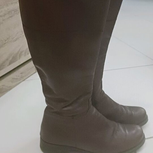 Leather boots brown like new, size 36