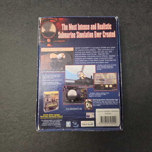 Silent Hunter II PC game used, small box, English manual