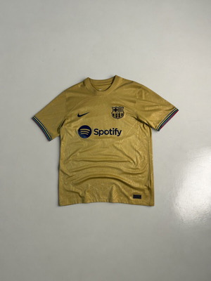 Nike Vintage Y2K FC Barcelona Away Jersey 2022-2023 Men’s Gold Like New
