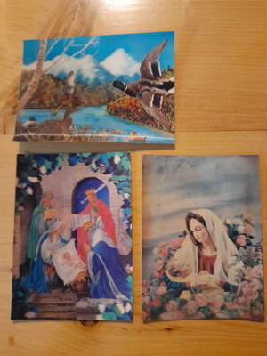 Vintage 3d card postal πακέτο μεταχειρισμένο