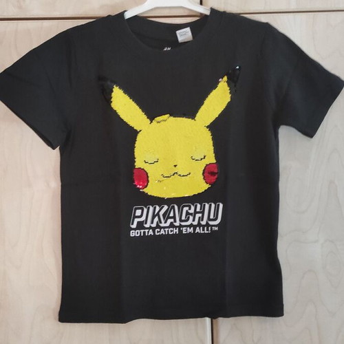 Pokemon H&M T-shirt new, size 4-6 years, black