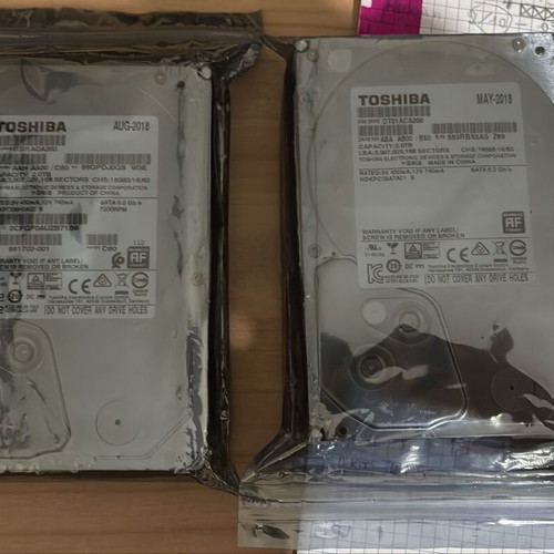 Toshiba CT01ACA200 2TB HDD new, 2 pieces for server NAS