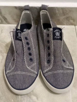 H&M kids shoes new, size 32, fabric white blue