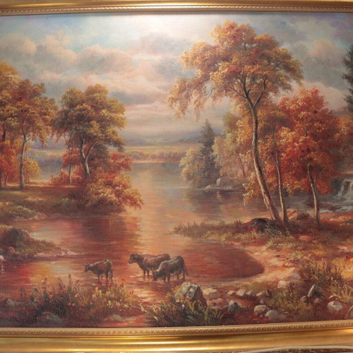 Painting signed by Amsterdam Fine Arts School new