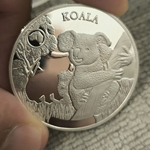 Koala Australia souvenir coin replica 40mm, new