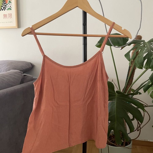 Badila blouse with adjustable strap like new, orange