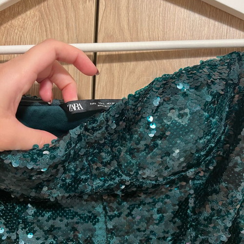 Κορμάκι Zara στραπλες με παγιέτα σαν καινούργιο, μέγεθος L