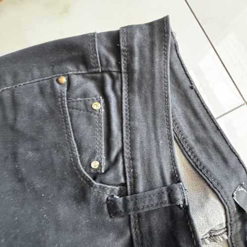 Women's pants with rhinestones like new, size XL black