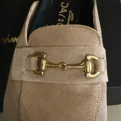 Sante leather loafers like new, beige, sizes 36-37