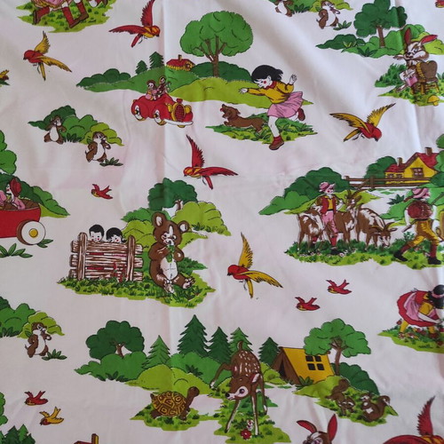 Children's cotton bed sheet 2.10x1.30 m