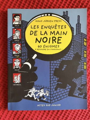 Les Enquêtes de la Main Noire βιβλίο μυστηρίου σαν καινούργιο, γαλλικά