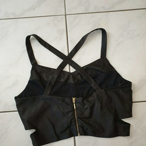 Cento leather crop new, size M, black