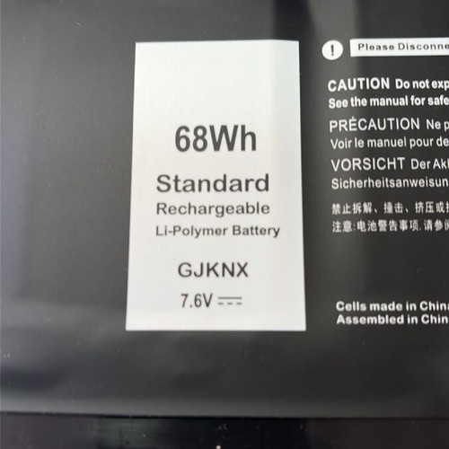 Dell GJKNX Battery 7.6V 68Wh 6000mAh New