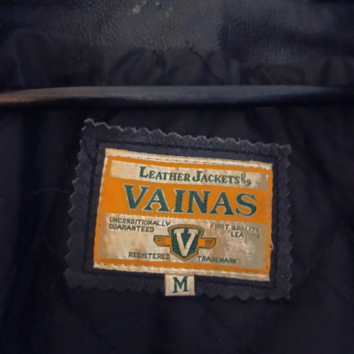 Jacket Leader Vainas leather, like new, black, thick material