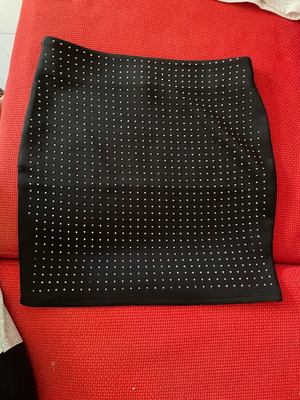 Mini skirt Gondola blu black with rhinestones, like new, size S