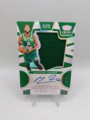 Crown Royale Panathinaikos auto patch Matthias Lessort 2023-24 like new, numbered /75