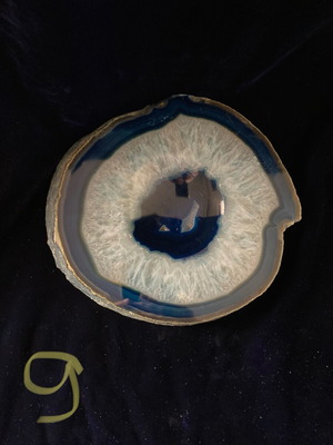 Amethyst semi-precious stone ashtray new condition