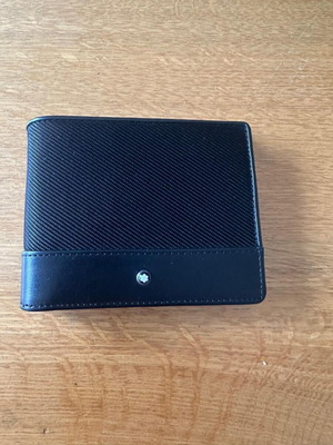 Mont Blanc wallet with leather and fabric