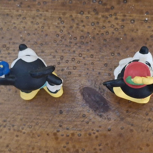 Mickey & Minnie Mouse vintage 80s figure set used, PVC