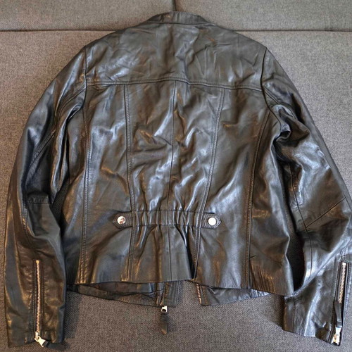 Esprit leather jacket like new, black, size 36