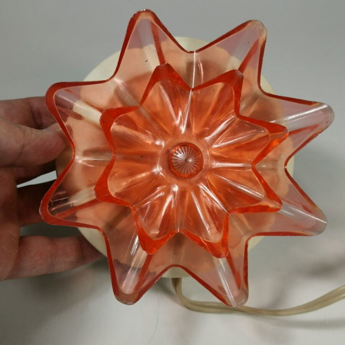 Vintage plastic table lamp Nufaro used, 70s